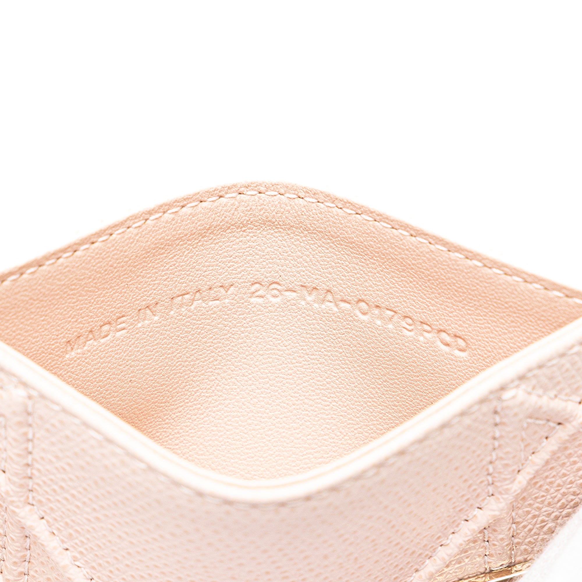 Grained Calfskin Diorama Card Holder
