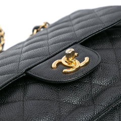 Jumbo Classic Caviar Double Flap