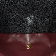 Jumbo Classic Caviar Double Flap
