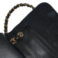 Jumbo Classic Caviar Double Flap
