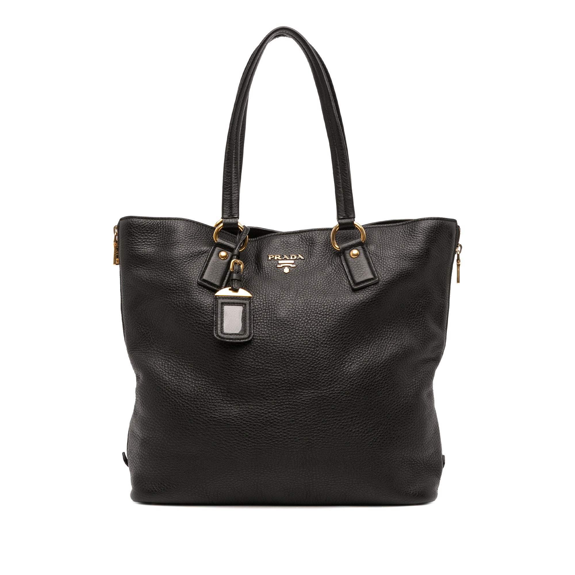 Vitello Daino Side Zip Tote