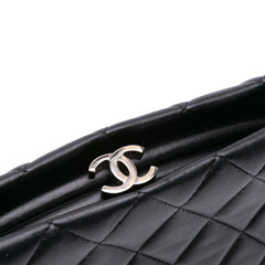 Quilted Lambskin Kiss Lock Clutch
