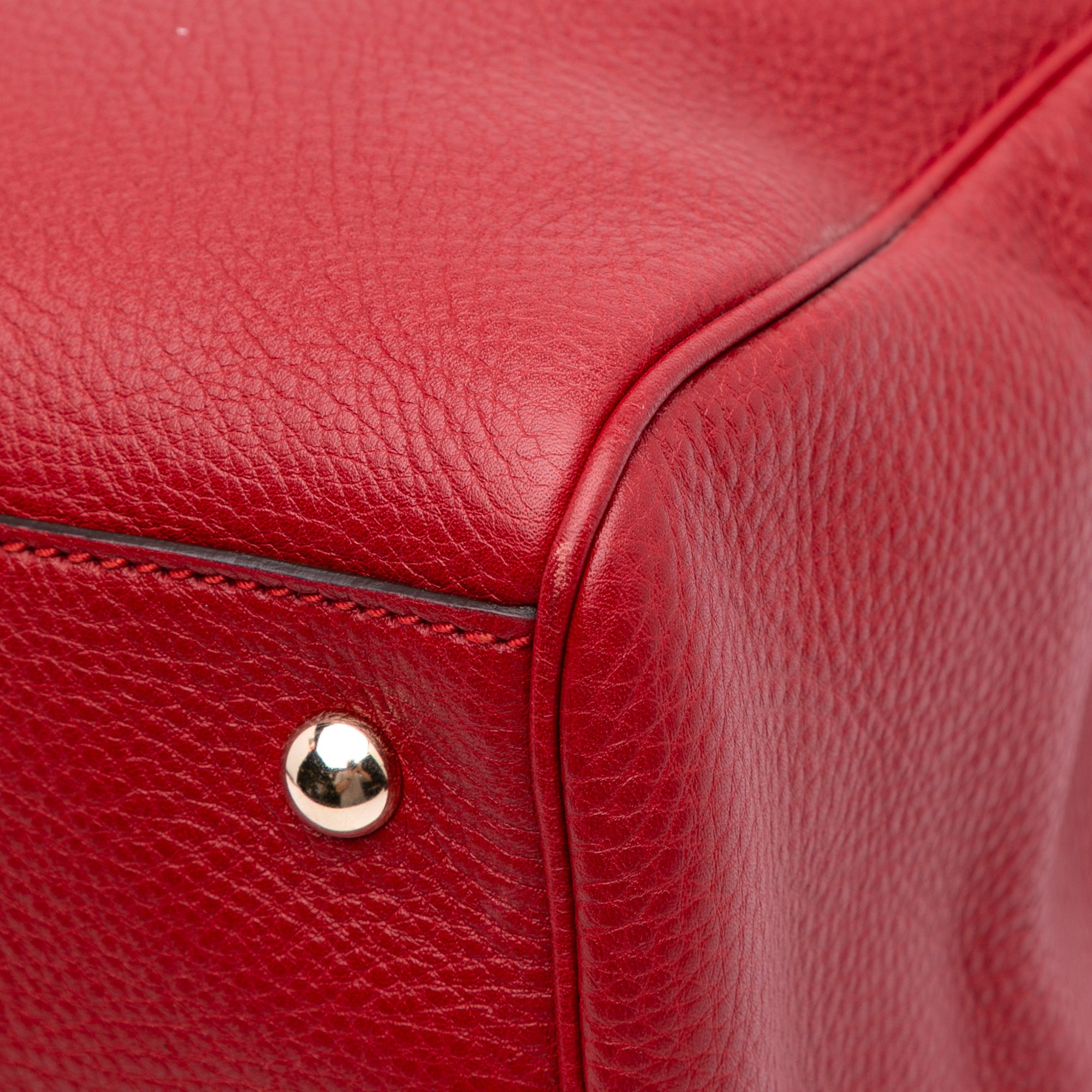 Medium Calfskin Bamboo Shopper Satchel
