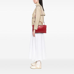 Medium Calfskin Bamboo Shopper Satchel