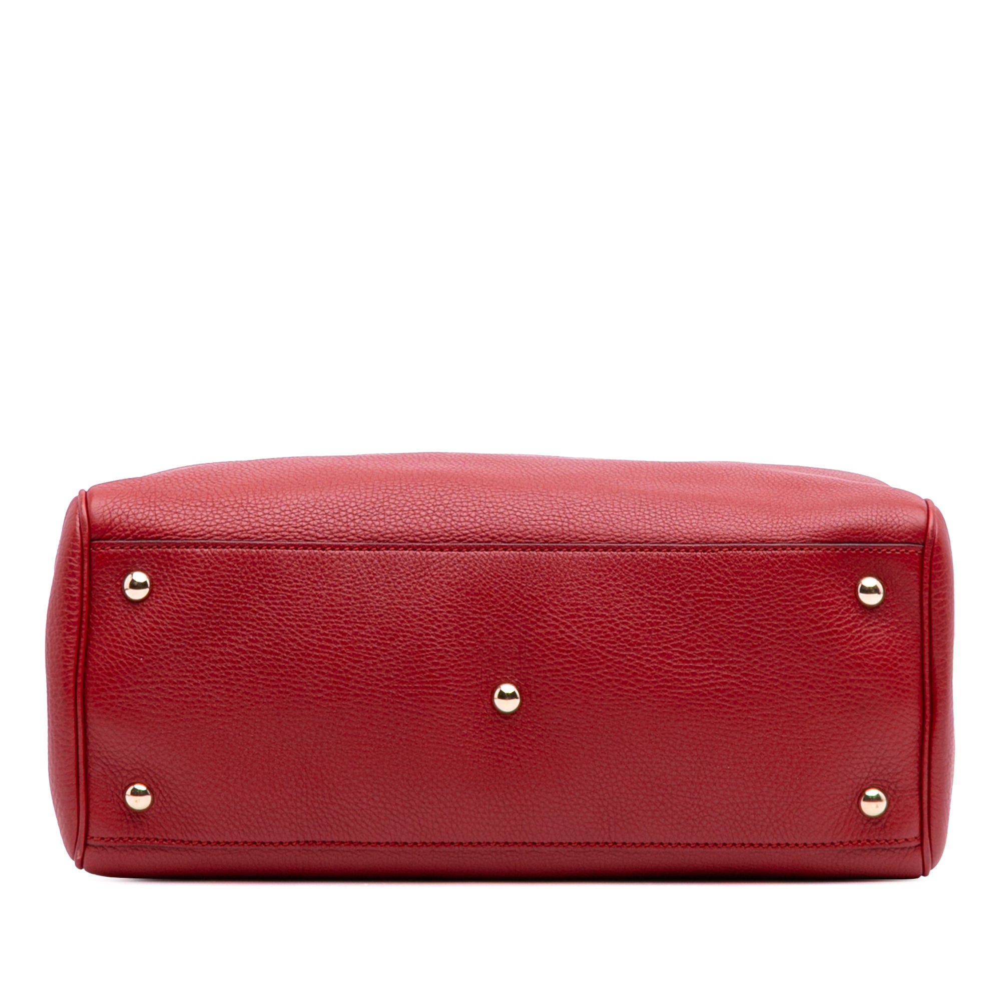 Medium Calfskin Bamboo Shopper Satchel