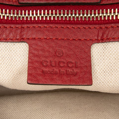 Medium Calfskin Bamboo Shopper Satchel