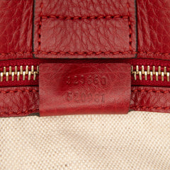 Medium Calfskin Bamboo Shopper Satchel