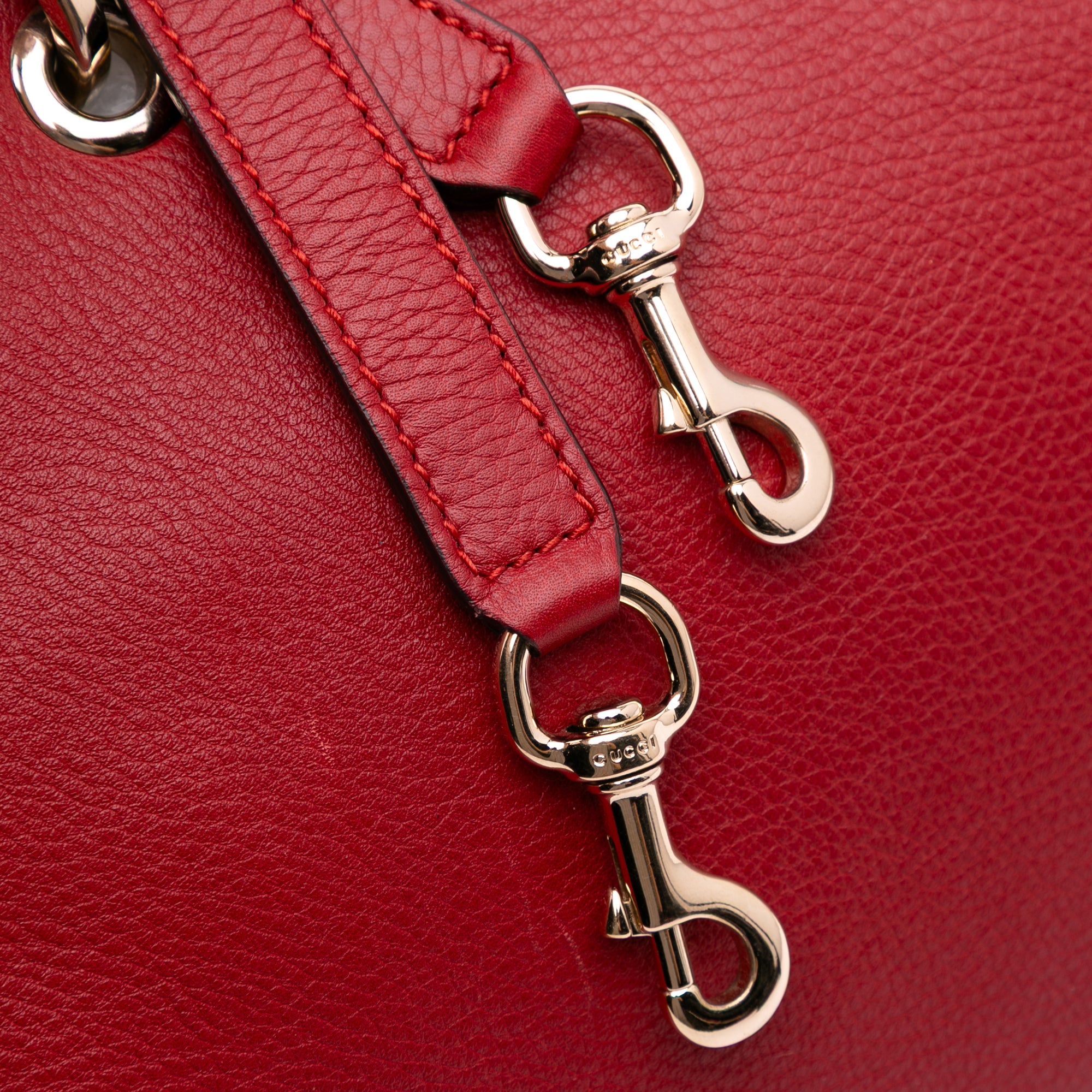 Medium Calfskin Bamboo Shopper Satchel