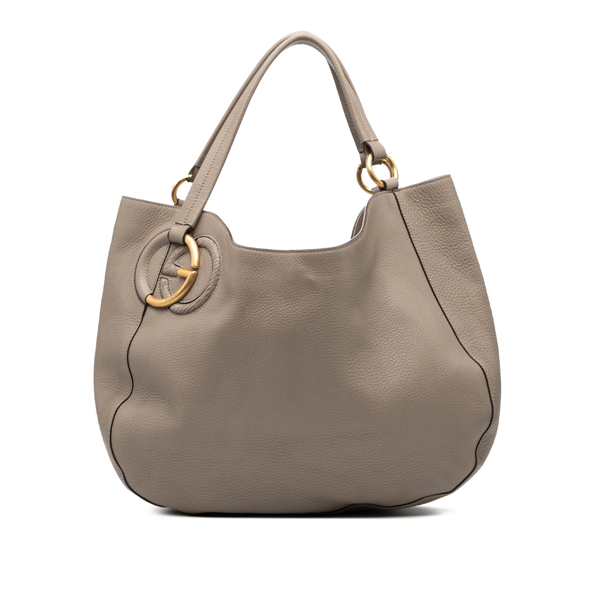 Medium Pebbled Calfskin Twill Tote