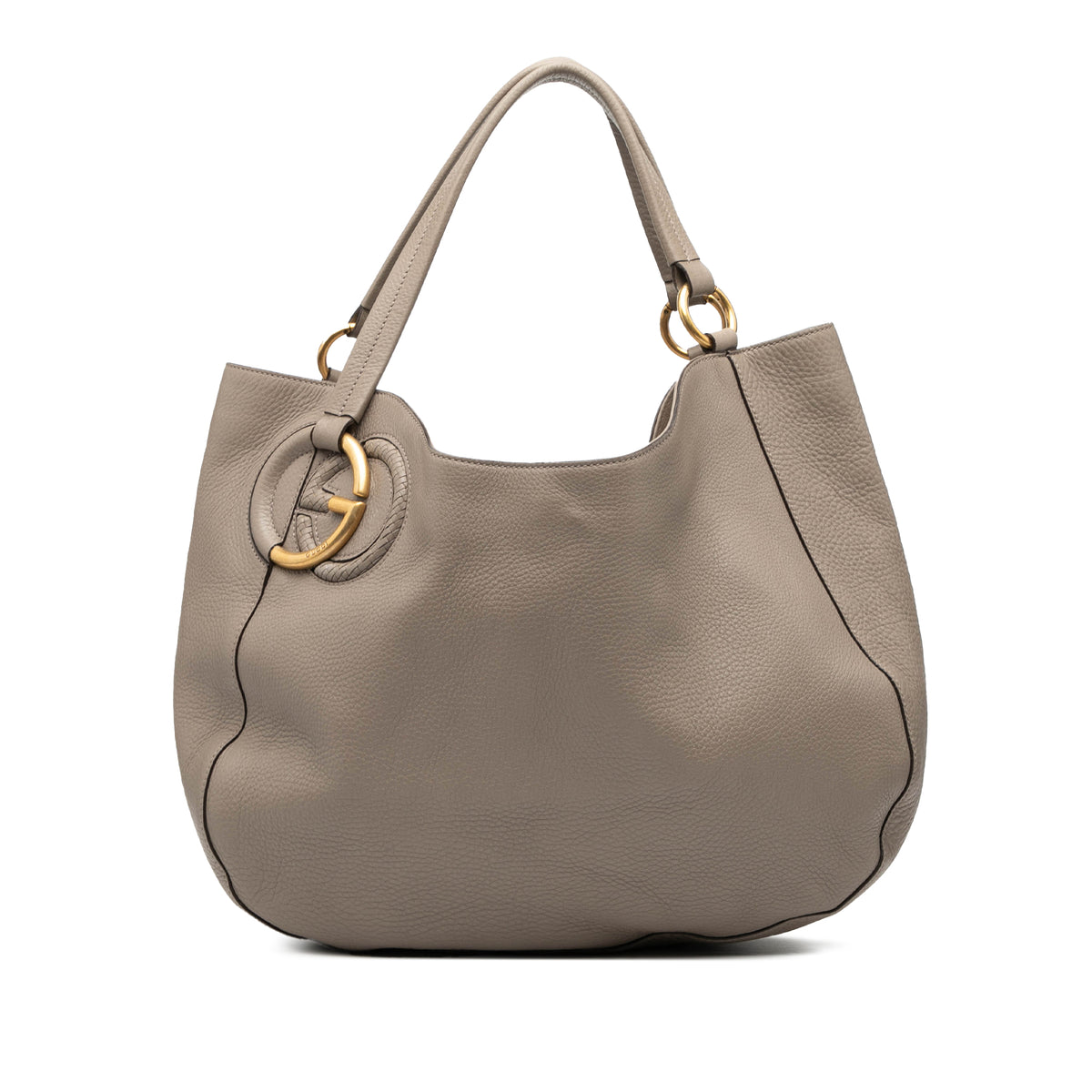 Medium Pebbled Calfskin Twill Tote