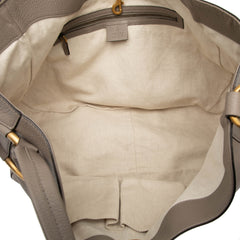 Medium Pebbled Calfskin Twill Tote