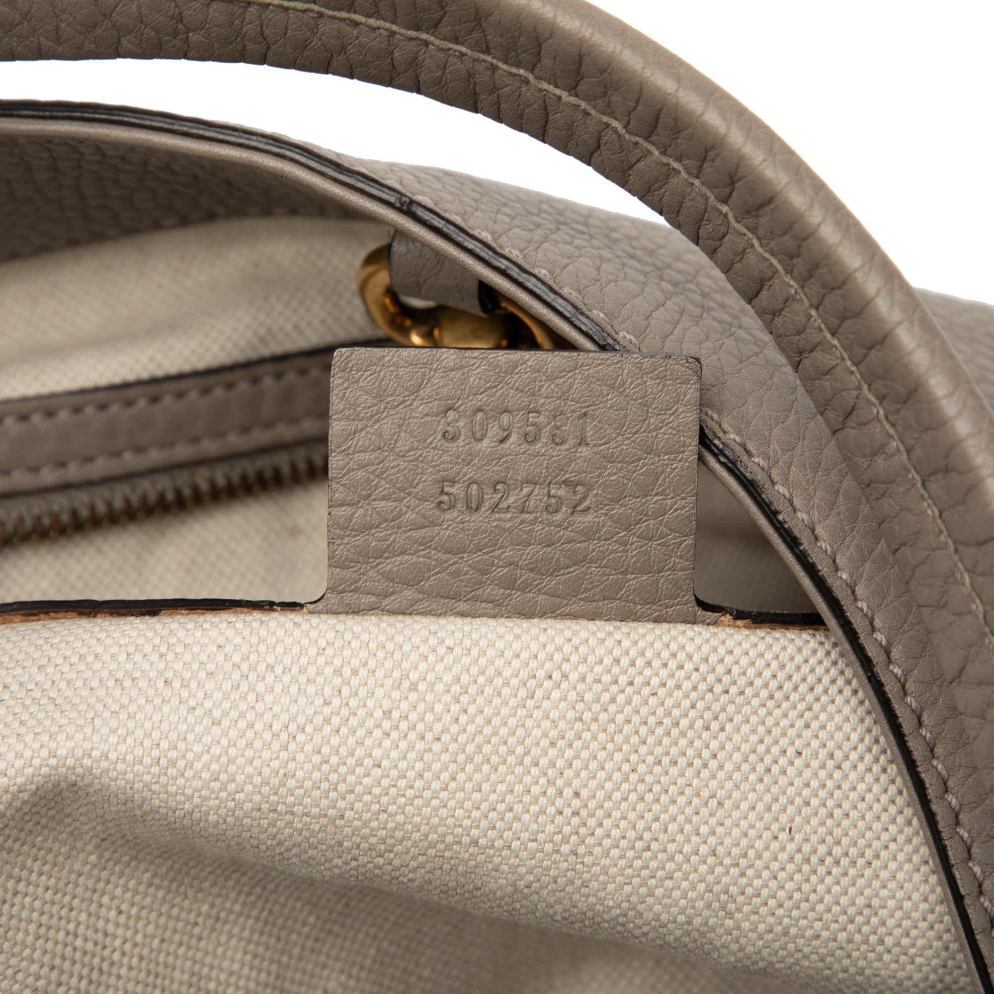 Medium Pebbled Calfskin Twill Tote