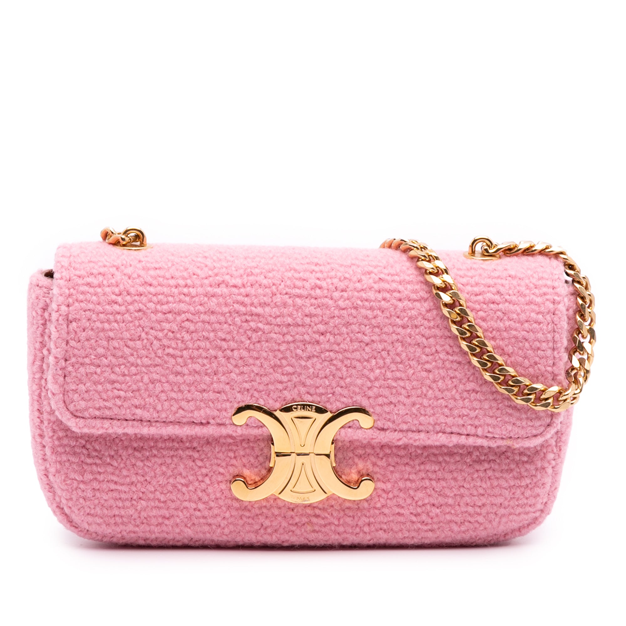 Tweed Claude Chain Shoulder Bag