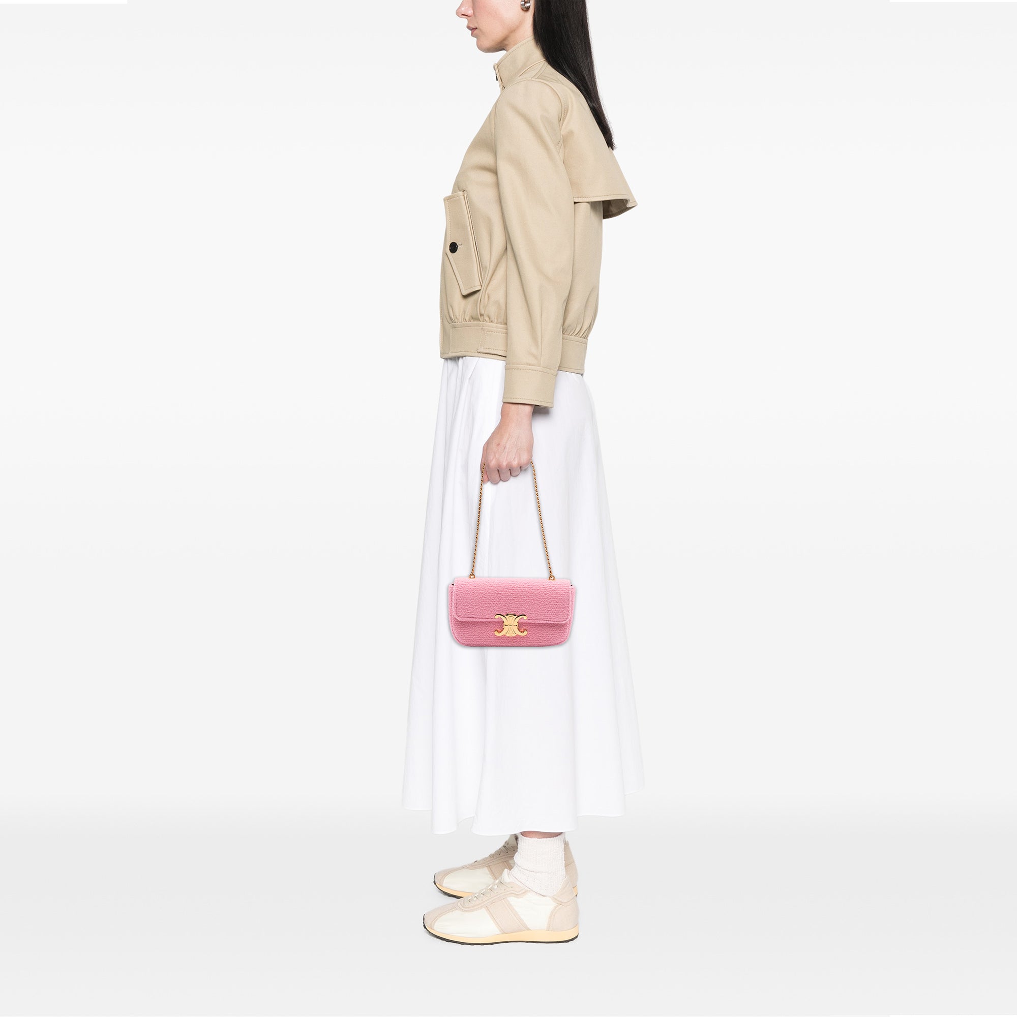 Tweed Claude Chain Shoulder Bag