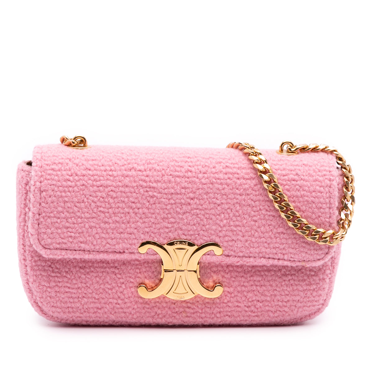 Tweed Claude Chain Shoulder Bag