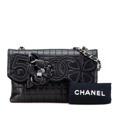 Choco Bar Calfskin No. 5 Camellia CC Shoulder Bag