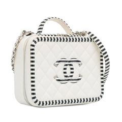 Medium Caviar CC Filigree Vanity Case