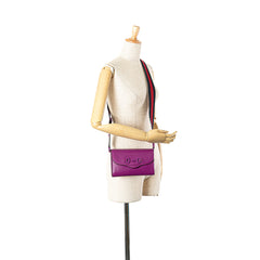 Mini Leather Horsebit 1955 Web Crossbody