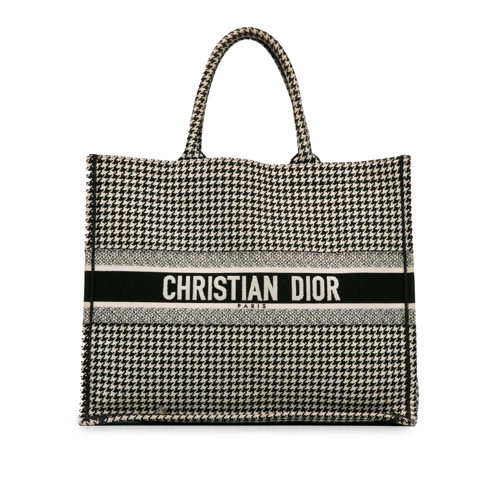 Large Houndstooth Book Tote_0