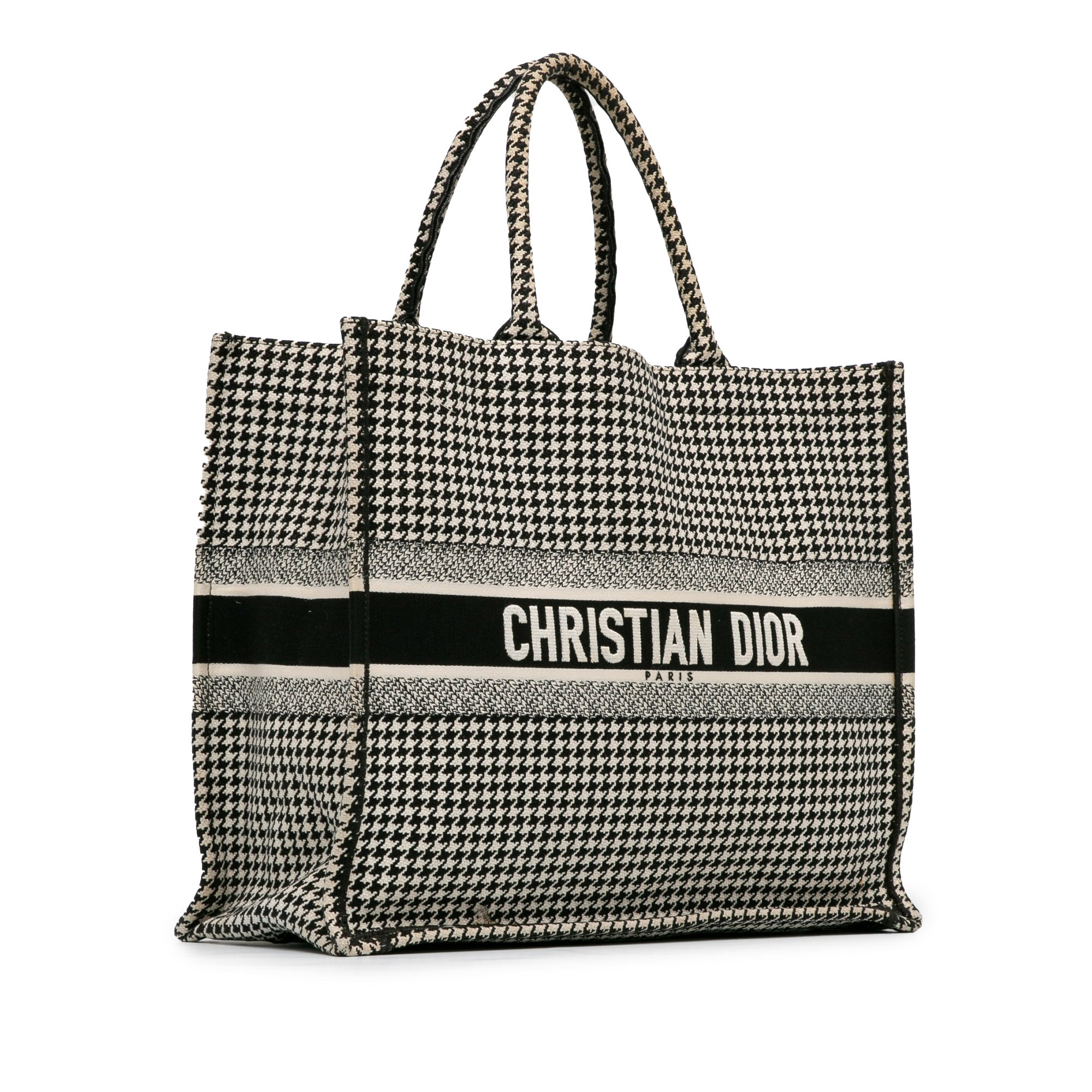 Large Houndstooth Book Tote_1