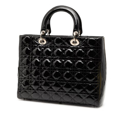 Large Patent Cannage Lady Dior