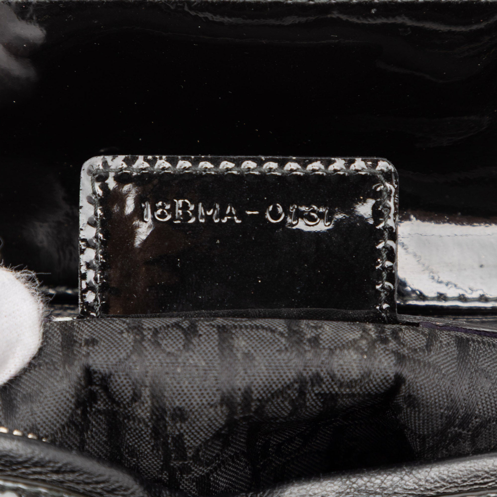 Large Patent Cannage Lady Dior