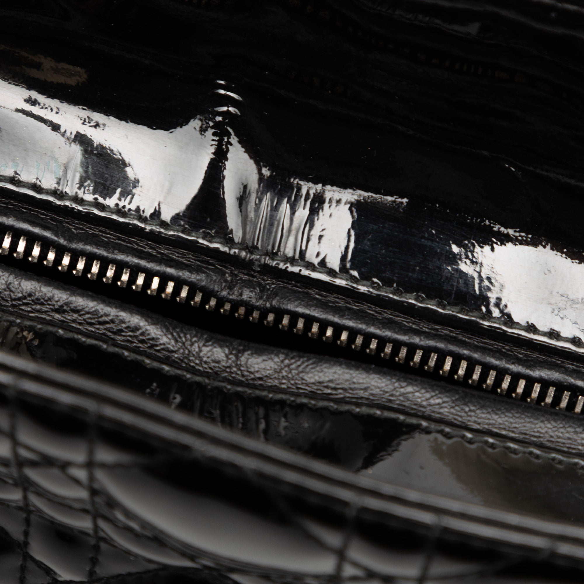 Large Patent Cannage Lady Dior