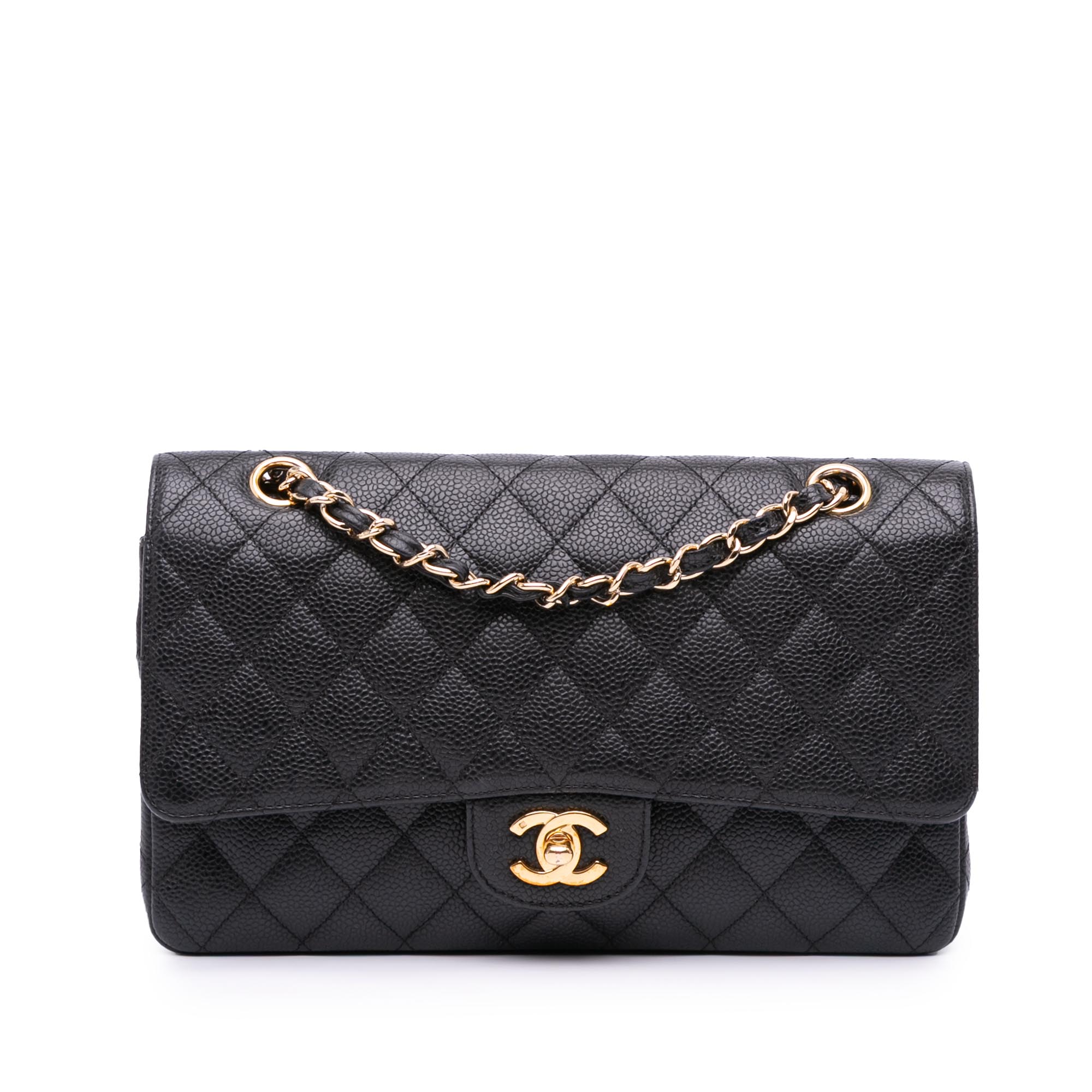 Medium Classic Caviar Double Flap