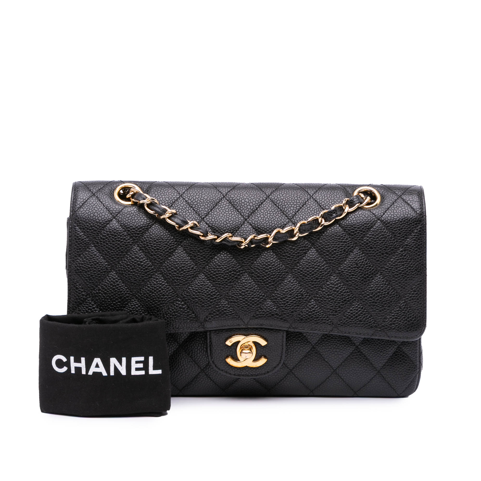 Medium Classic Caviar Double Flap