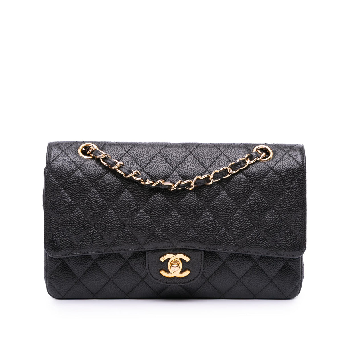 Medium Classic Caviar Double Flap
