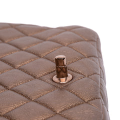 Medium Iridescent Quilted Goatskin CC Eyelet Flap