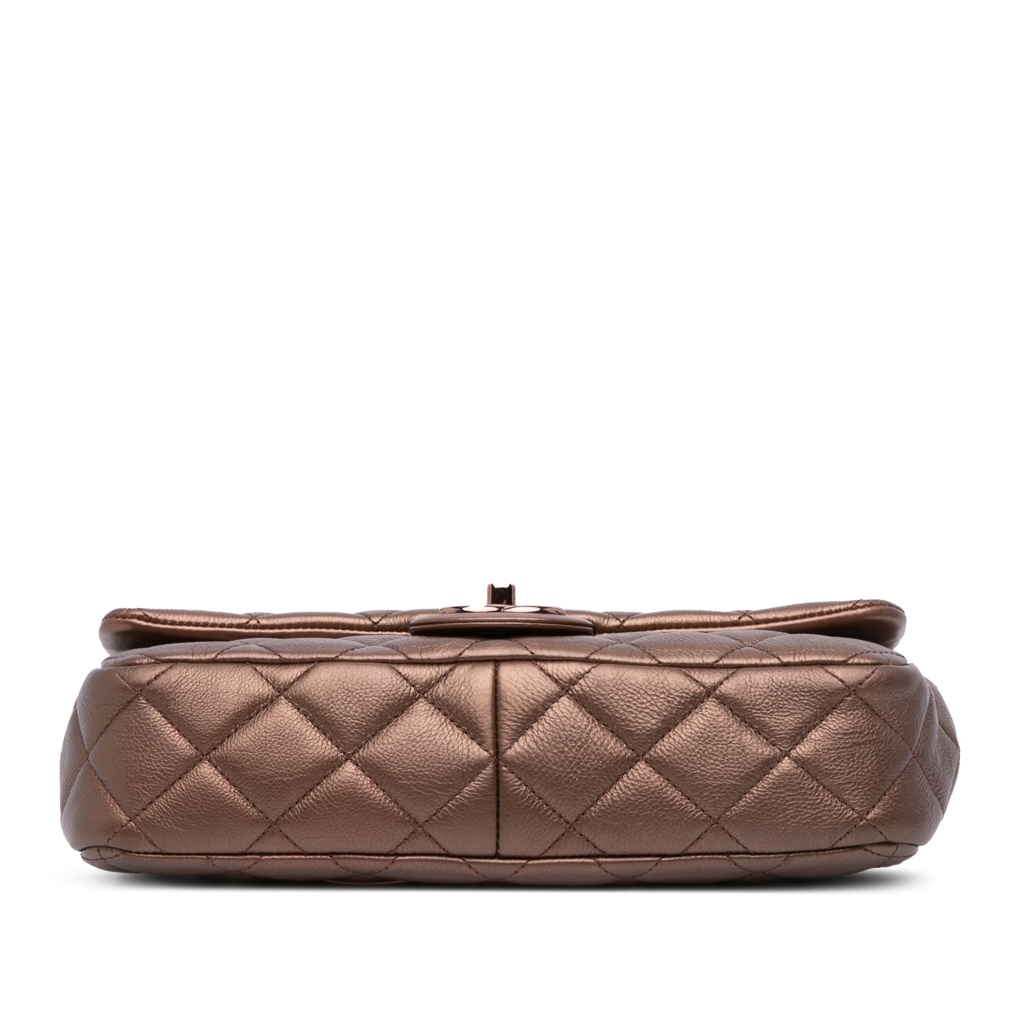 Medium Iridescent Quilted Goatskin CC Eyelet Flap