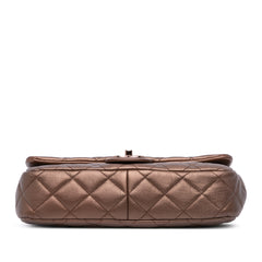 Medium Iridescent Quilted Goatskin CC Eyelet Flap