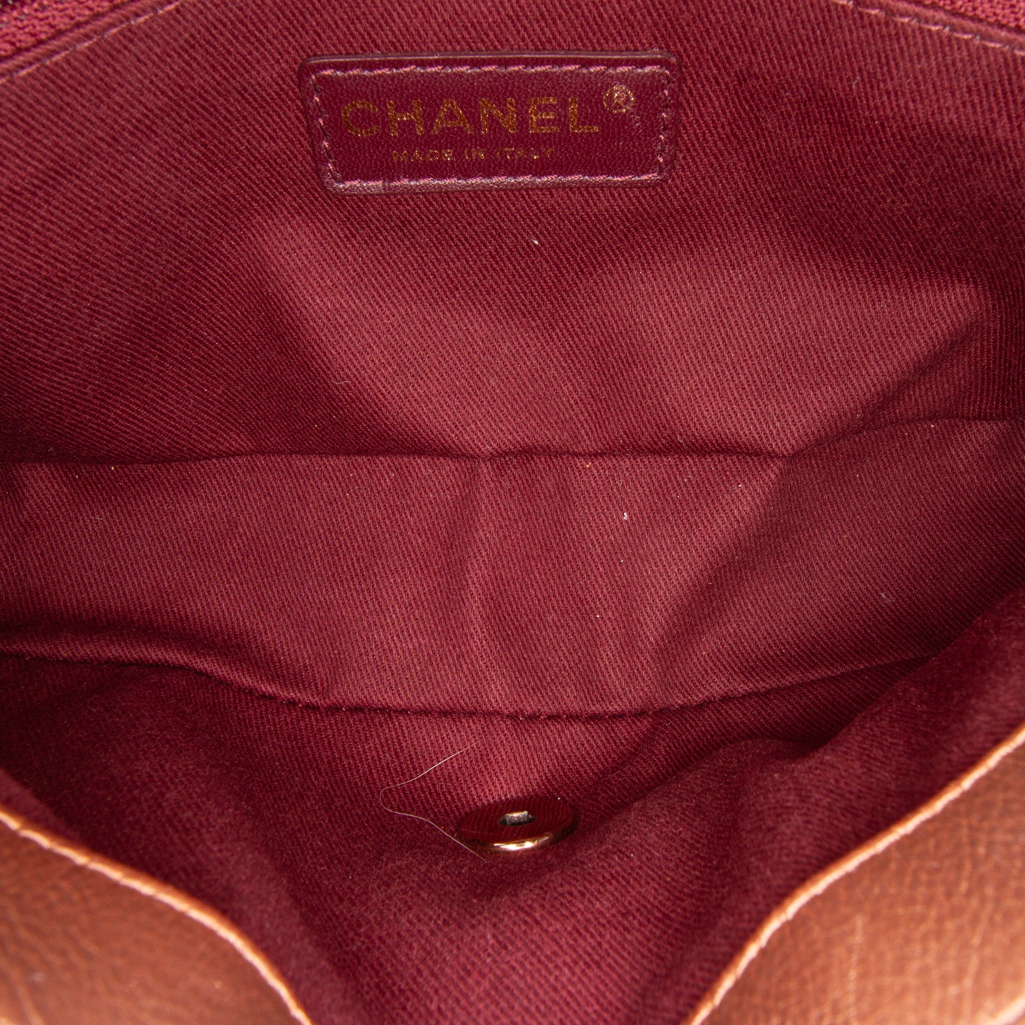 Medium Iridescent Quilted Goatskin CC Eyelet Flap