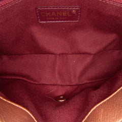Medium Iridescent Quilted Goatskin CC Eyelet Flap