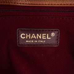 Medium Iridescent Quilted Goatskin CC Eyelet Flap