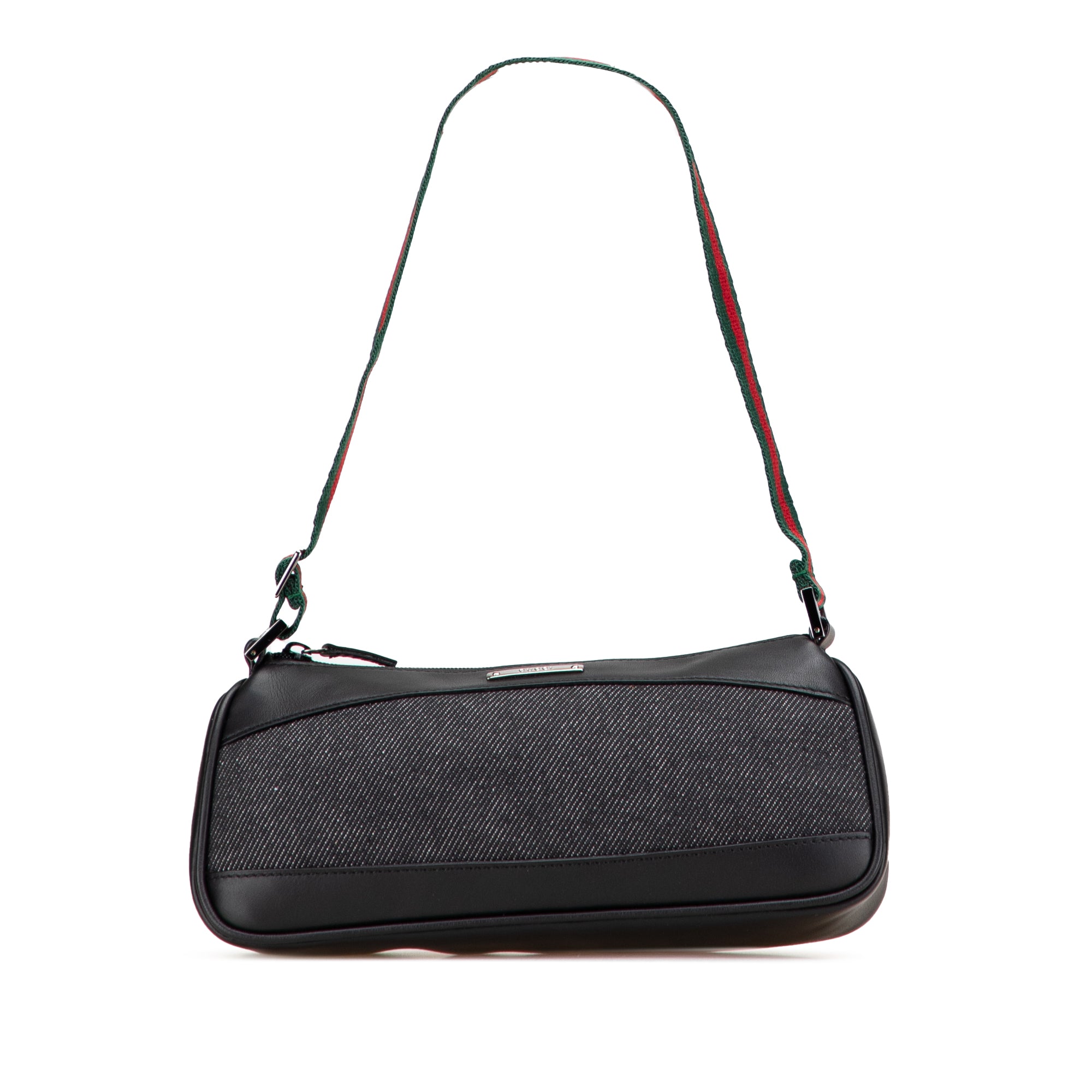 Denim Web Shoulder Bag
