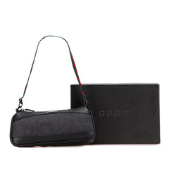 Denim Web Shoulder Bag