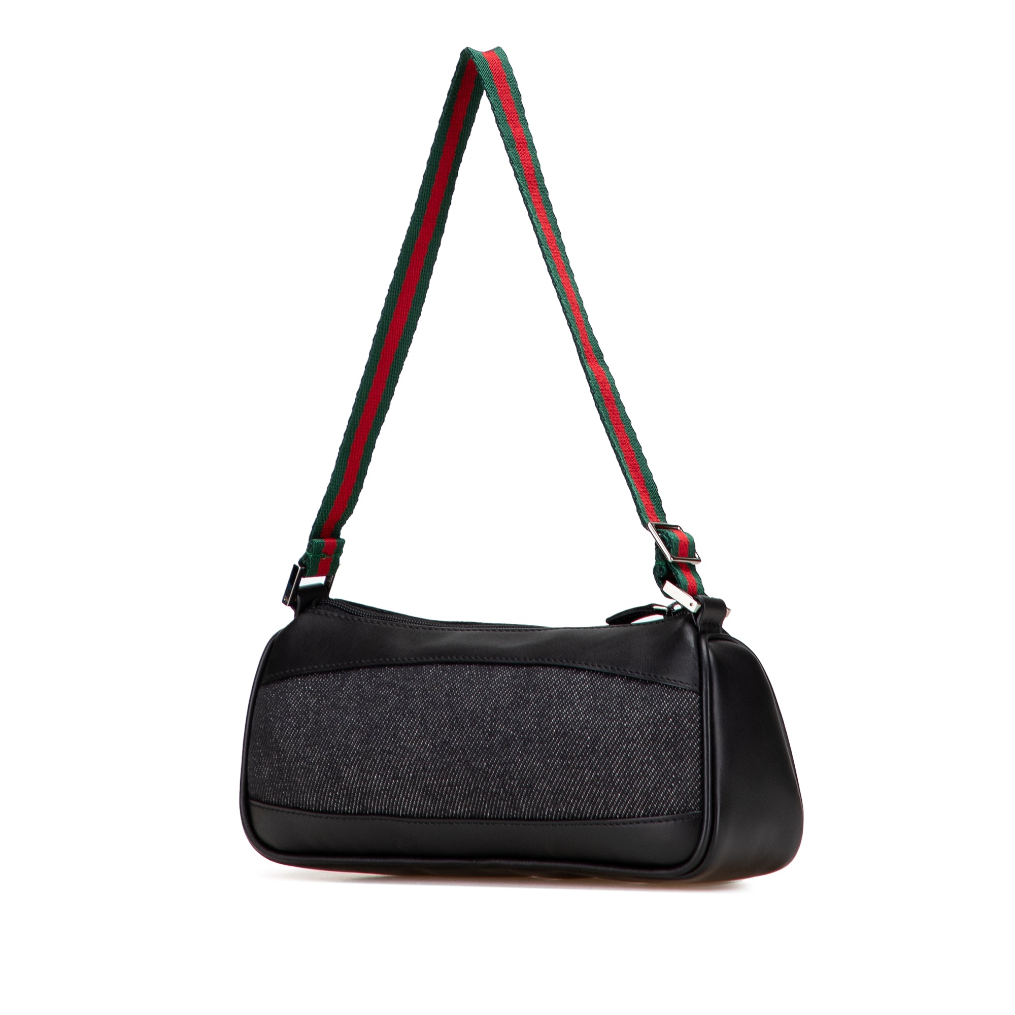 Denim Web Shoulder Bag