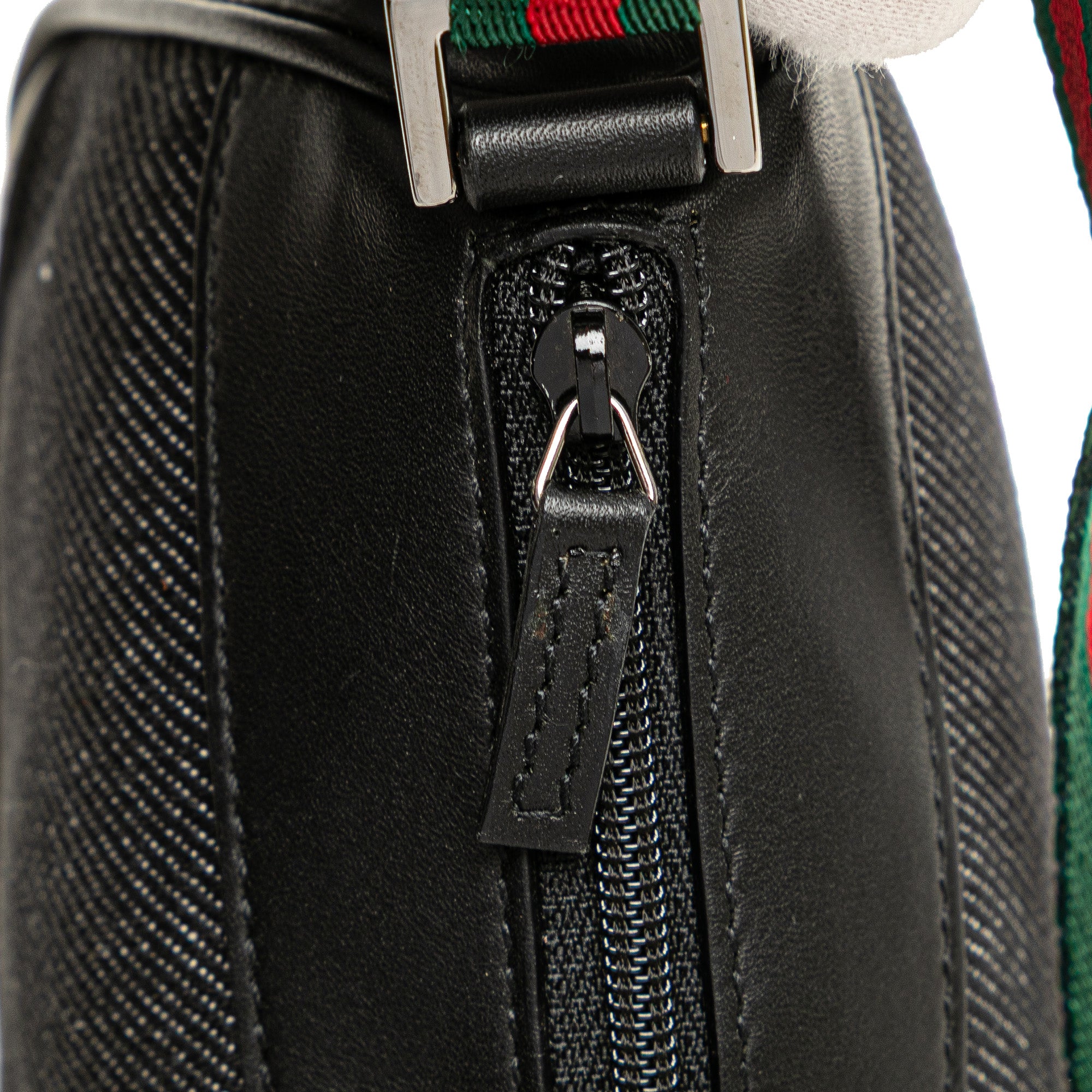 Denim Web Shoulder Bag