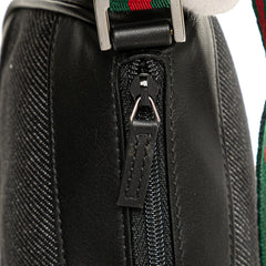 Denim Web Shoulder Bag