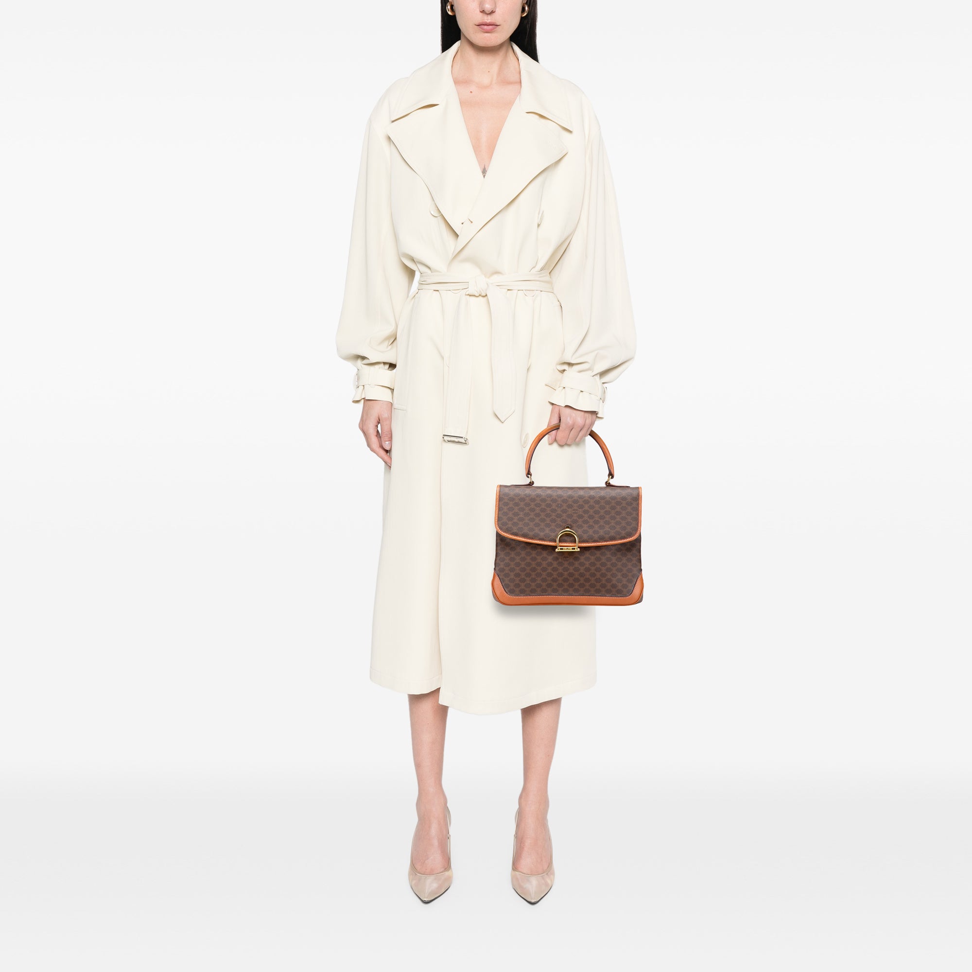 Macadam Coated Canvas Handbag