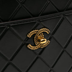 CC Quilted Calfskin Front Pocket Shopping Tote