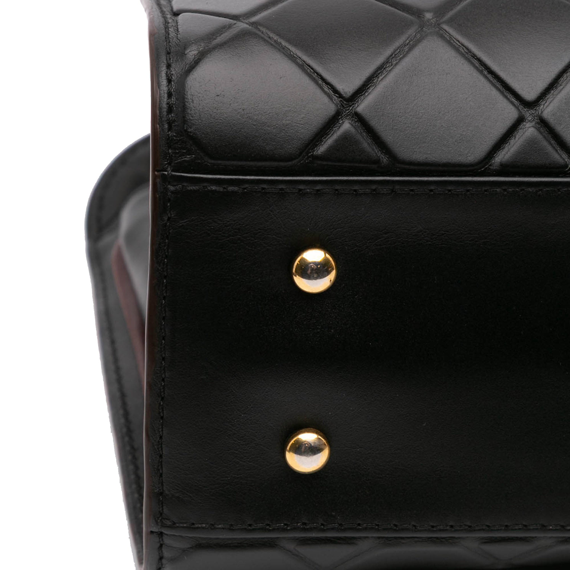CC Quilted Calfskin Front Pocket Shopping Tote