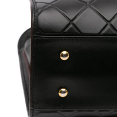 CC Quilted Calfskin Front Pocket Shopping Tote