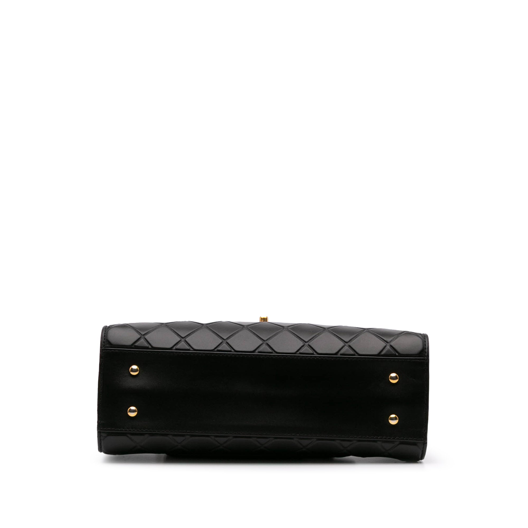 CC Quilted Calfskin Front Pocket Shopping Tote