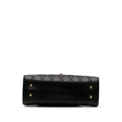 CC Quilted Calfskin Front Pocket Shopping Tote