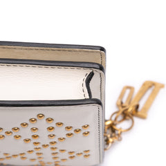 Studded Calfskin Cannage Lady Dior Wallet on Chain