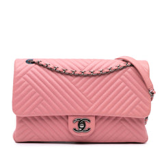 Medium Lambskin CC Crossing Flap