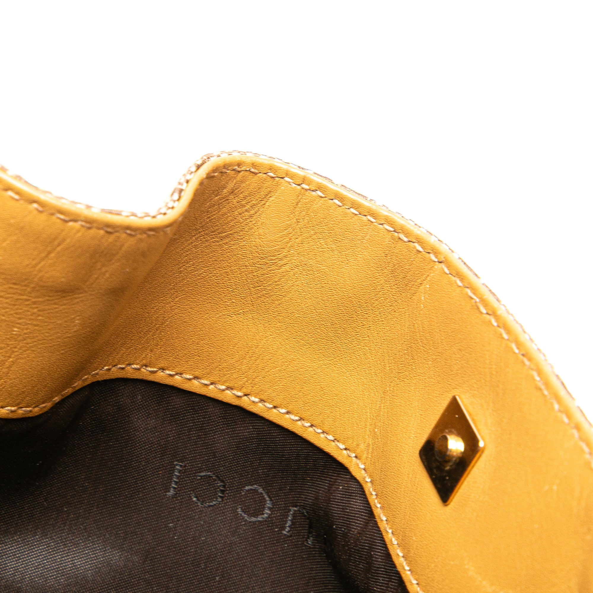 GG Canvas Bamboo Web Satchel